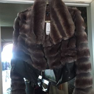 Bebe faux fur jacket